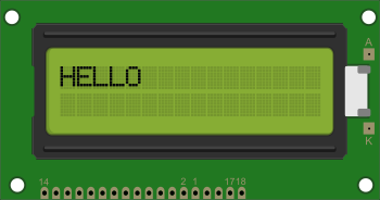Text LCD quick start example 2 result