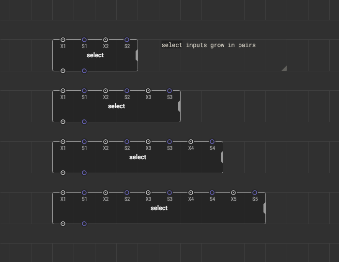 Select node with arity step 2