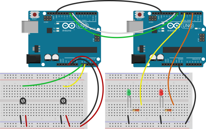 Linking boards circuit