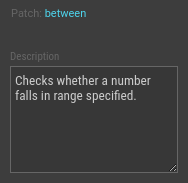 Patch description